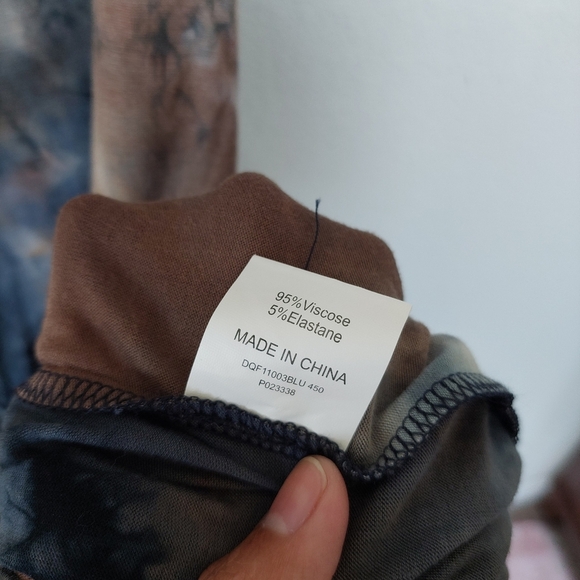 DISSH Millen Blue Tie Dye Midi Dress Size XL - Picture 8 of 12